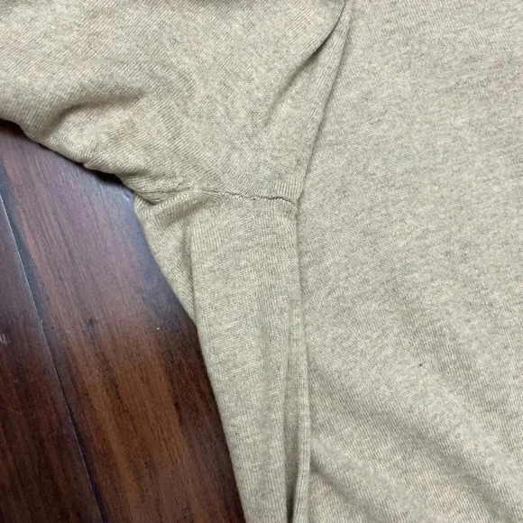 Foundry Supply Quarter Zip Sweater Size 2XLT Tall Beige Long Sleeve Lightweight - Picture 8 of 13